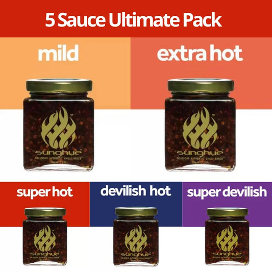5 Sauces Ultimate Pack Free Shipping Included (Customisable)