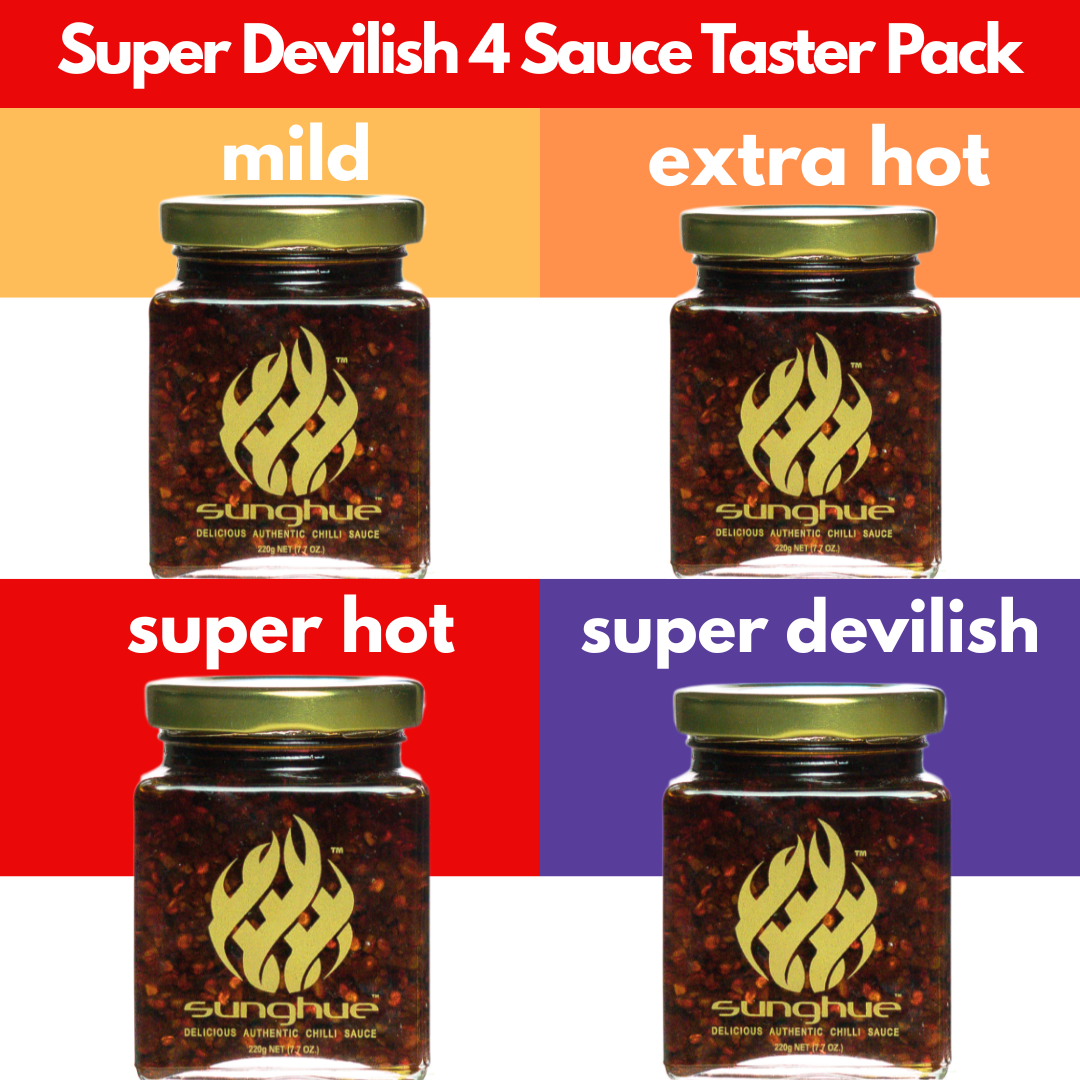 Super Devilish 4 Sauce Taster Pack + Free Shipping